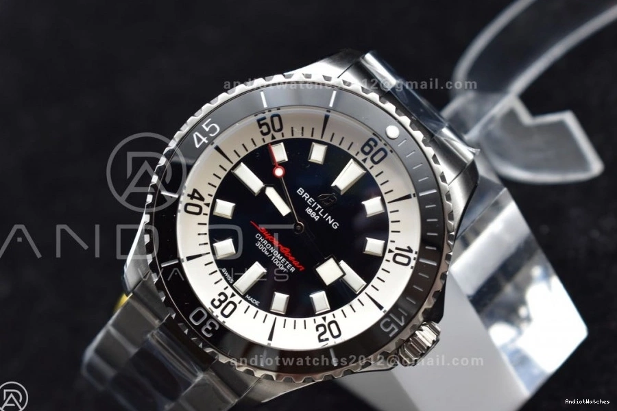 Dial on Automatic Best 1:1 Bracelet 475 SS A Edition TF Black White SuperOcean 44 Chic 1231